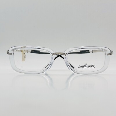 Silhouette Eyeglasses Men Women Oval Transparent Silver Mod. SPX M 2816 NEW