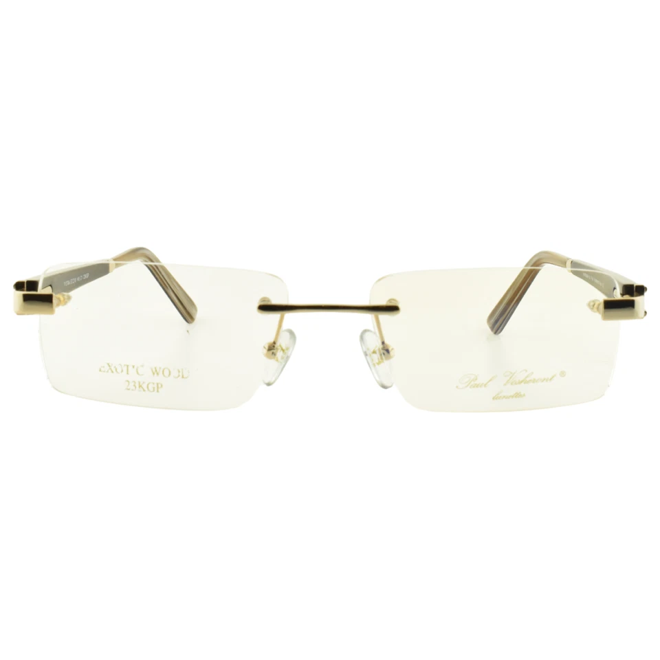 PAUL VOSHERONT PV270A C1 23KGP Hecho a Mano Oro Marrón Madera Rectángulo Marco Sin Borde Foto 2 de 4