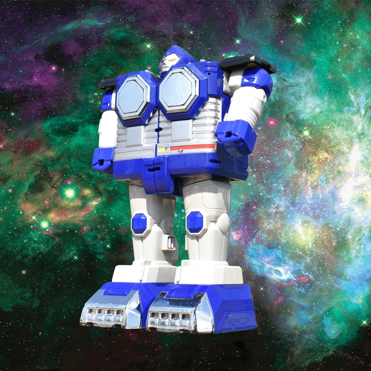 1999 Power Rangers LOST GALAXY Deluxe Gorilla GALACTAZORD (Blue