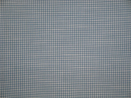Diamond Textiles Light Blue Chambray Small Check Cotton Homespun Sewing Fabric - Picture 8 of 9