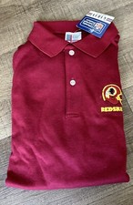 NFL Garan Mens Vintage Football Washington Redskins Polo Shirt-Sz L-NWT