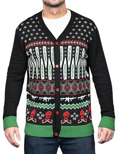 Magpul MAG1198969M Ugly Christmas Krampus Mens Size Medium Button-Down Sweater