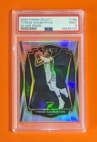 2020 Panini Select Tyrese Haliburton Silver Prizm Premier Level PSA 9 RC #189