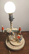 Vintage IRMI Nursery Children's Lamp Humpty Dumpty Kings Men Horses Parts Repair