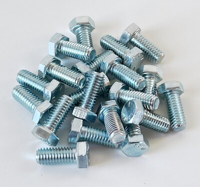 (20)  3/8-16 X 7/8'' Head Screw Bolt 18-8 Stainless Steel Fully Threaded 2A Zinc