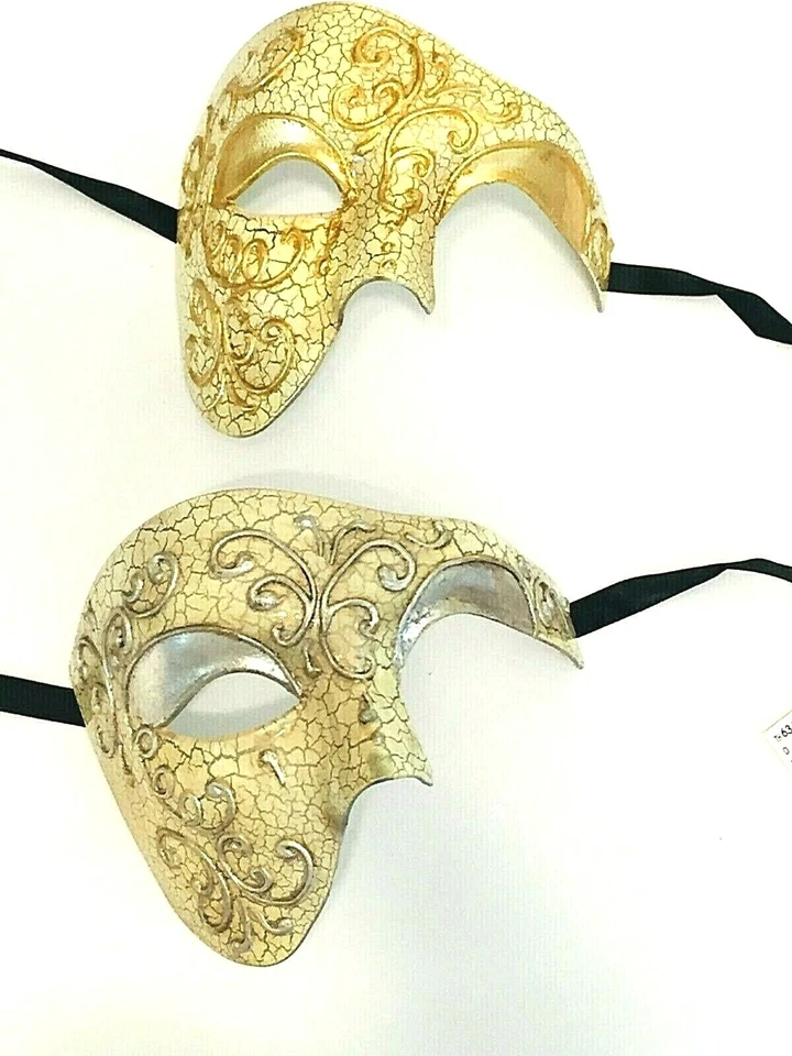 Collectible party mask Masquerade Events Venusian Phantom of the Opera half Mask - Image 3 of 4