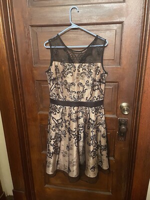 gabby skye black lace dress GABBY SKYE Black Lace Size 12 MIDI Dress