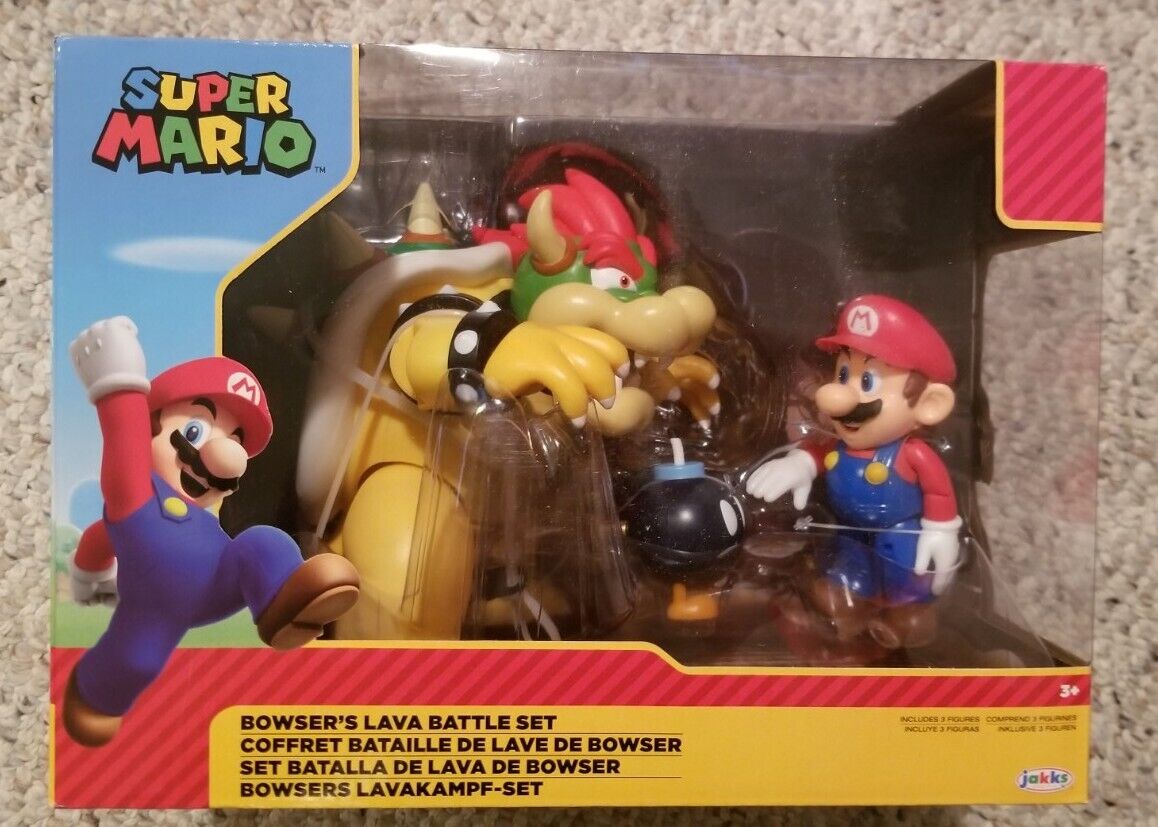 Super Mario Toy Figurine - Super Mario - Mario vs. Bowser