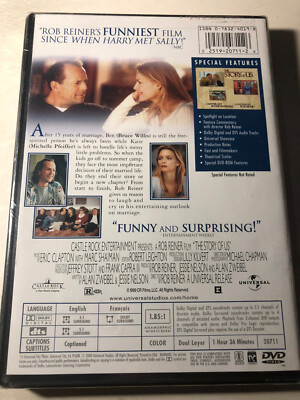 The Story Of Us (1999) DVD NEW Sealed Bruce Willis & Michelle