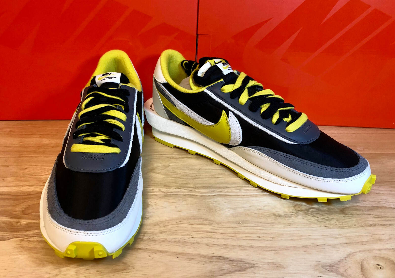 SACAI X NIKE DS Nike x sacai x Undercover LD Waffle limone brillante DJ4877 001 taglia 13