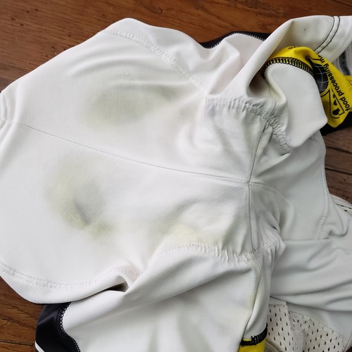 Alexander Mens Small Cycling Bibshorts White Vintage Italy 6" 14" (7/10) S - Picture 9 of 13