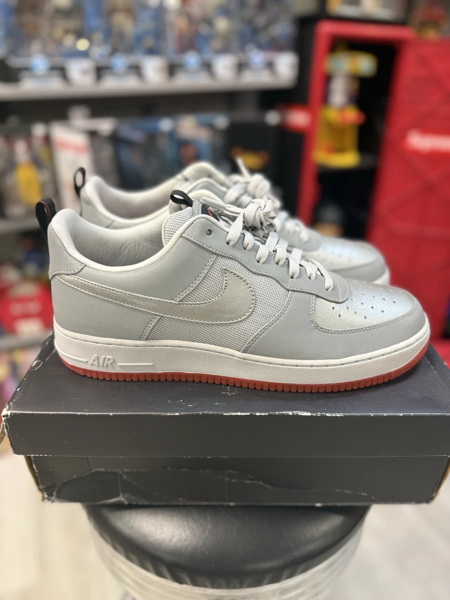 Nike Air Force 1 シルバー UK 8 Nike Air Force 1 Premium Low Silver | eBay