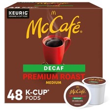 McCafe Premium Roast Decaf, Keurig Single Serve K-Cup 48 Count (Pack of 1) 