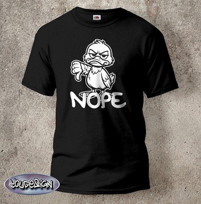 Nope T-Shirt Kult Shirt Ente Fun Spass Nein Funshirt S-5XL