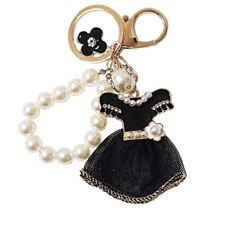 Keyring Bag Charm w/ Wristlet | Little Black Dress