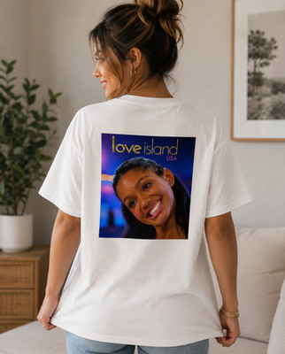 Love Island USA ''Give Me 10'' Graphic Print T-Shirt White Unisex Crew