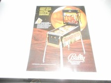 Flyer englisch für Flipper Pinball Bally Transporter