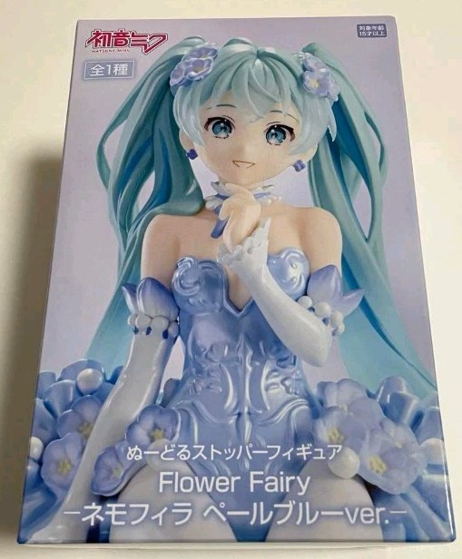 Hatsune Miku Flower Fairy Blue Noodle Stopper Figure FuRyu JAPAN