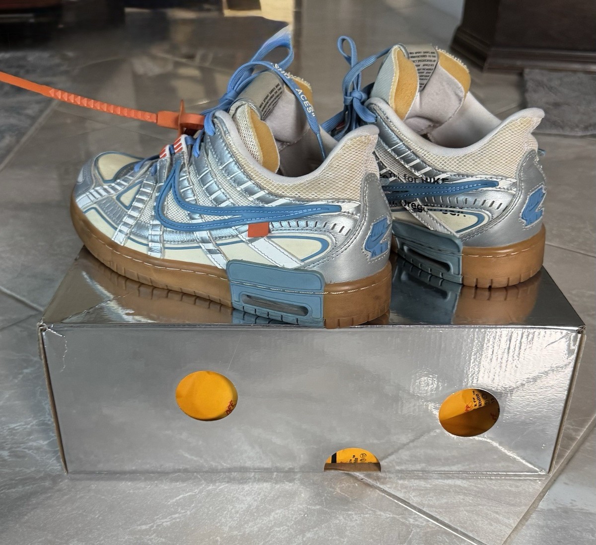 Nike Air Rubber Dunk Off-White University Blue CU6015-100 Limited 