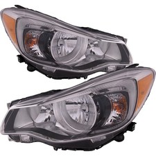 Headlight Halogen CAPA Left & Right Set Fits 16-17 Subaru Crosstrek / 16 Hybrid