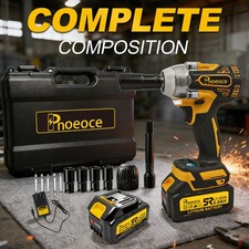 Cordless Impact Wrench 12 - 580n.m Max With 2 Speed 1x4ah Battery Fast Charger Cordless Impact Wrench 12 - 580n.m Max With 2 Speed 1x4ah Battery Fast Charger