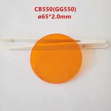 65x2.0mm 550nm CB550 Absorption cut-off type orange-red glass filter