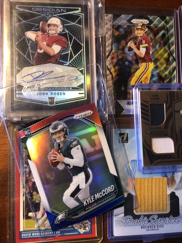Football  Card Lot Numbered Auto Patch Card  Kirk Cousins R C / Dak Prescott