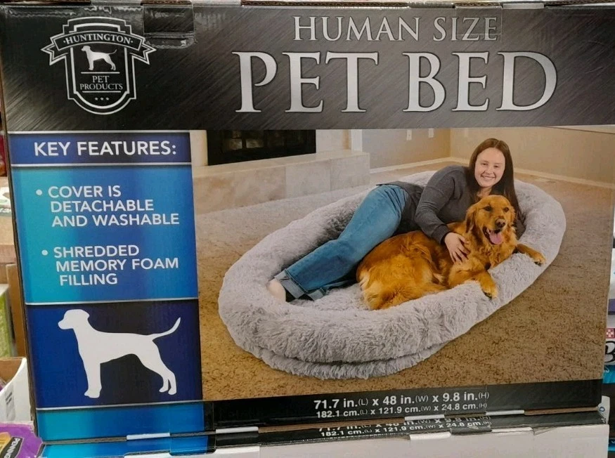 HUNTINGTON "HUMAN-SIZE" PET BED Memory Foam like: lazy boy casper bark box plufl