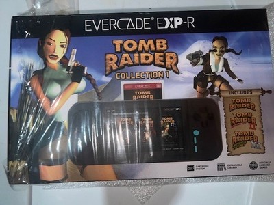 Evercade EXP-R Handheld in box, lightly used, no Tomb Raider game included.