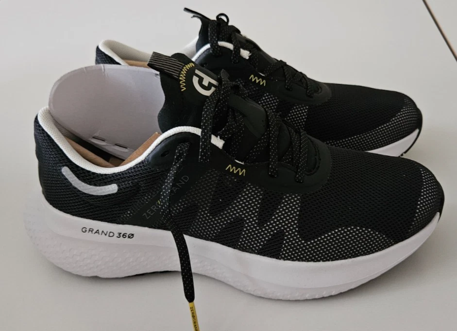 Cole Haan Hale Runner Grand 360 for Crews shoes-Size 7.5 B ; Black/white NIB - Image 3 of 4