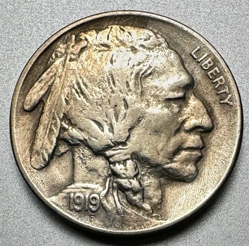 1919  BUFFALO NICKEL   XF+ DETAILS  #1897