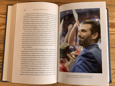 Triggered by Donald Trump JR Hardback ISBN 9781546086031 Missing outer sleeve