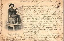 15 JOUEUR DE CABRETTE  carte postale ancienne [GIT-0445]