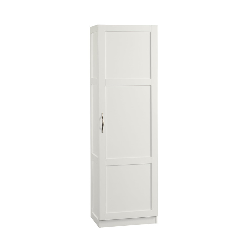 Sauder Miscellaneous Tall Storage Cabinet Kitchen Pantry Single Door Adjustable
