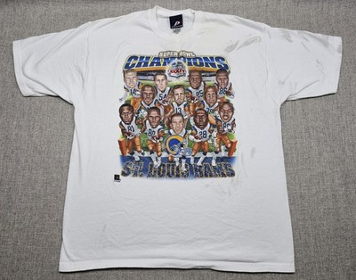 Vintage St. Louis Rams Shirt Mens XL White NFL Football SB Champ Pro Player 2000