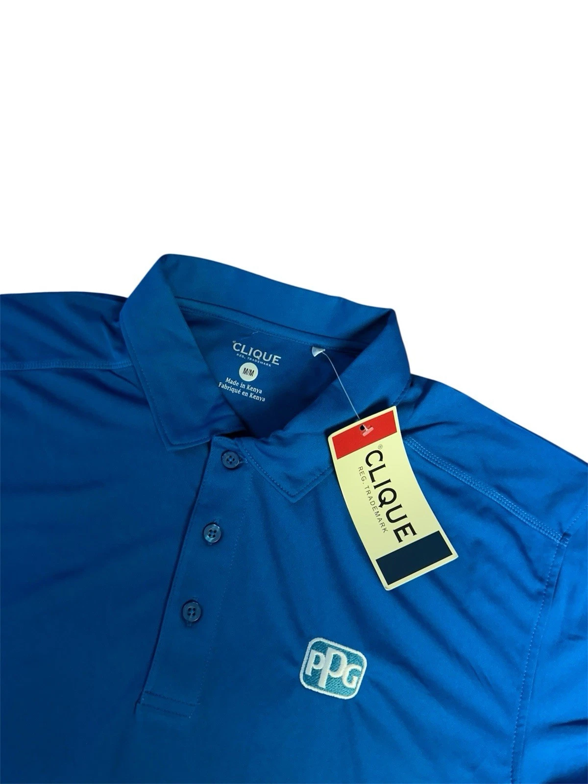 Clique Golf Polo Shirt PPG Embroidered Royal Blue NEW
Opens in a new window or tab