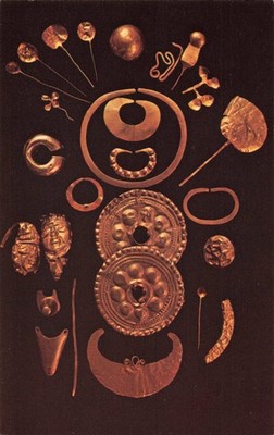 Dayton OH Ohio, Inca & Chiriqui Gold Jewelry, Dr H S Dickey, Vintage Postcard