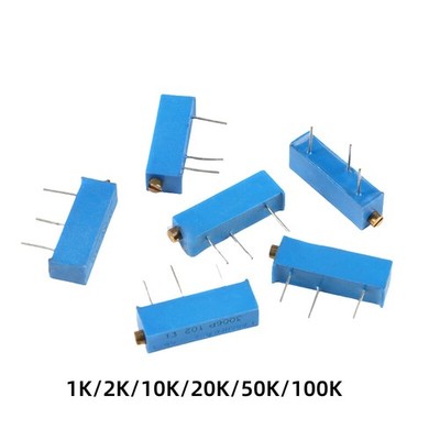 Trimmpotentiometer Trimmer Potentiometer Spindeltrimmer Poti 3006 1KOhm-100K Ohm