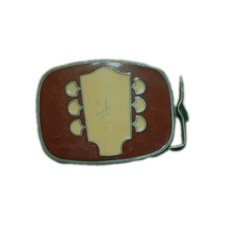 Vintage Guitar Headstock Belt Buckle