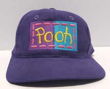 Vintage 1990s Winnie The Pooh Logo Disney Youth Snapback Hat Cap