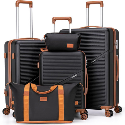 5-Piece Luggage Set with Wheels, TSA Lock, Durable ABS Hard Case (20/24/28)