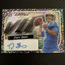 2023 Pro Set Metal Dante Moore Campus VIP Silver Pulsar Auto Autograph RC /10