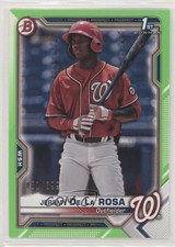 2021 Bowman Prospects Neon Green Border 81/399 Jeremy De La Rosa #BP-25 0am0
