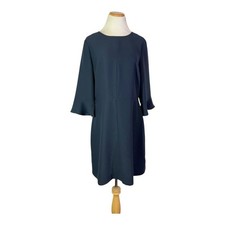 Banana Republic Size 12 Navy Blue Dress Back Zip