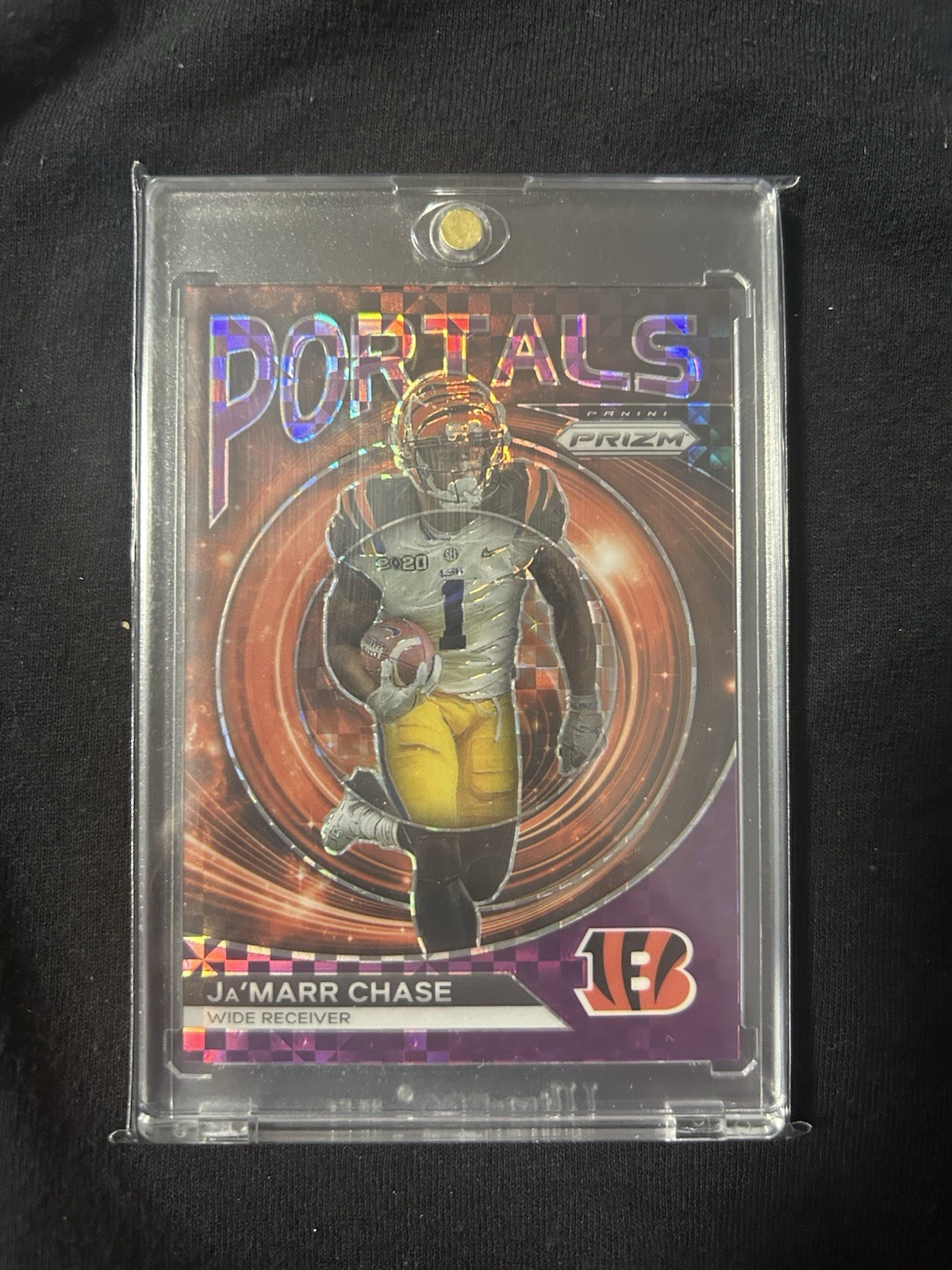 2023 Panini Prizm Portals JaMarr Chase Purple Power Prizm # /49