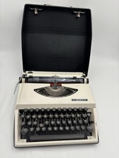 Vintage Adler Tippa White 1970 Portable Typewriter-tested!! thumbnail