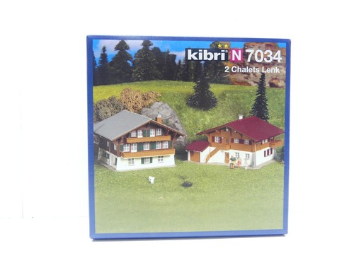 Kit Kibri N 7034, 2 chalets dirección, sin construir, NUEVO en EMBALAJE ORIGINAL #67341 | Zustand: Gebraucht