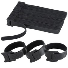 100pcs Releasable Cable Organizer Ties Mouse Earphones Wire Management Nylon Cab