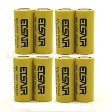 8pcs ETSAIR 26650 Battery 12800mAh 3.7V Li-ion Rechargeable Cell For LED Torch