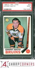 1969 O-PEE-CHEE #26 JOHNNY BUCYK BRUINS HOF POP 12 PSA 9 SET BREAK